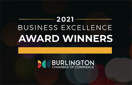 Burlington Chamber of Commerce recognized iris excellence